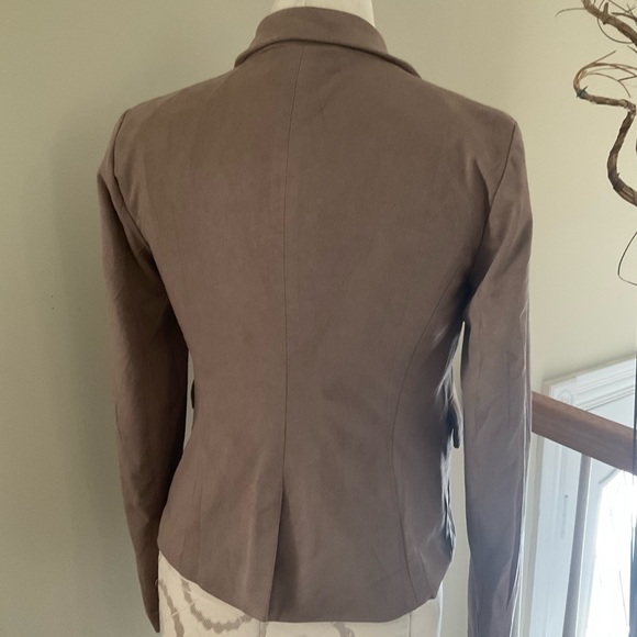 SINCERELY JULES collar blazer with flap one-button khaki Blazer size XS - Picture 4 of 11